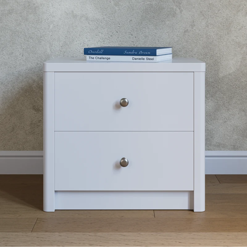 Echo Bedside Table - White