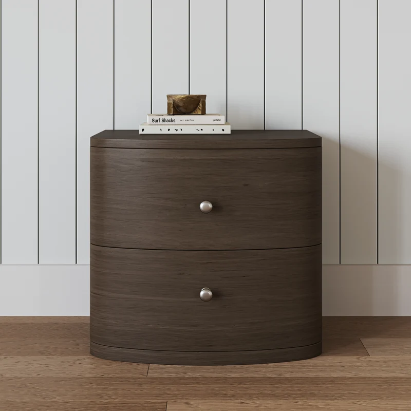 Capri Walnut Bedside Table