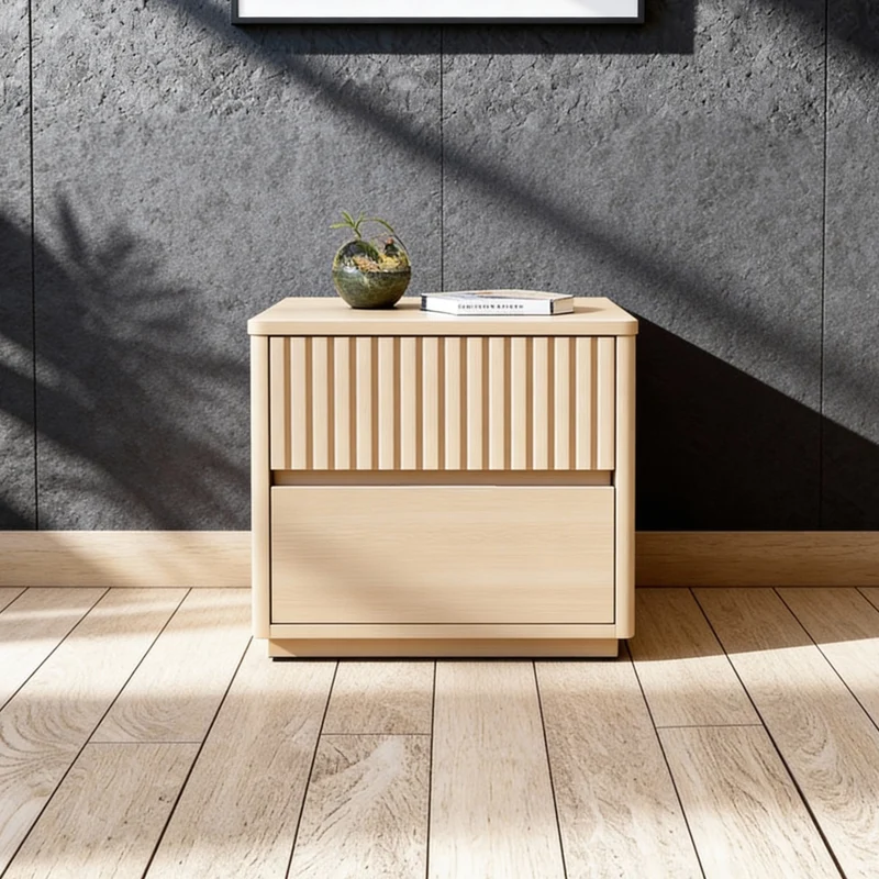 Grenada Bedside Table - Blonde Oak