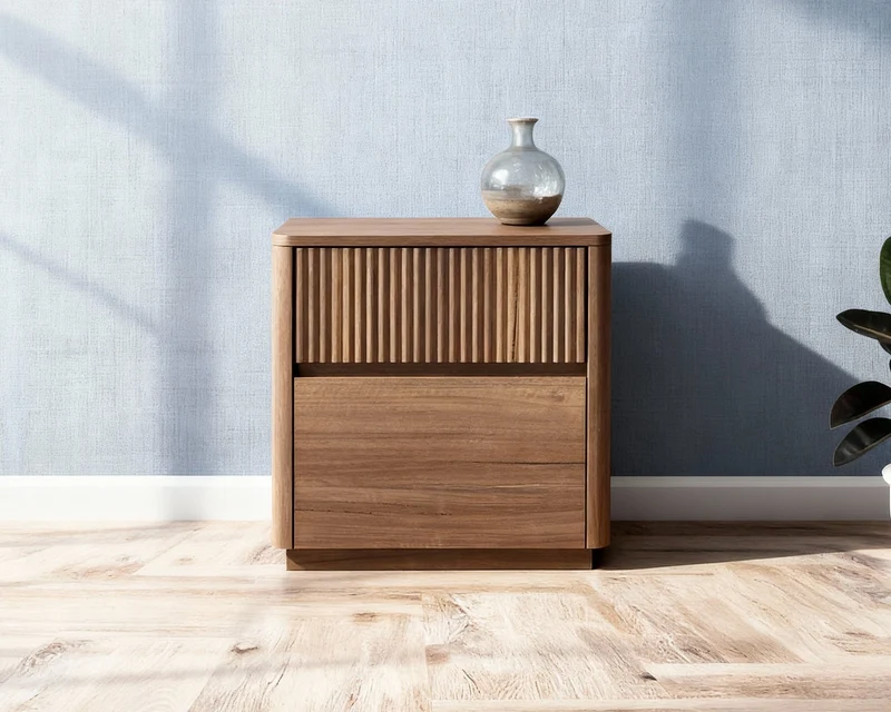 Norfolk Bedside Table - Walnut