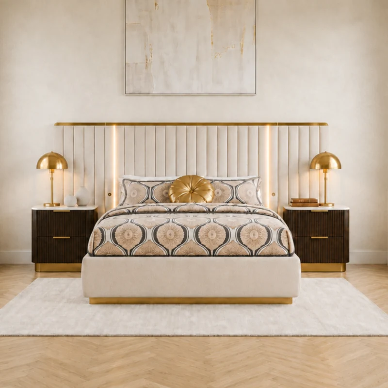 Zara Bed with Gaslift - Off White
