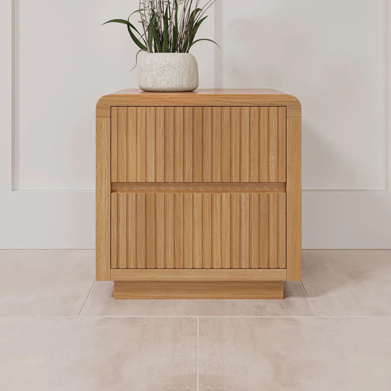 Oslo Bedside Table - Natural