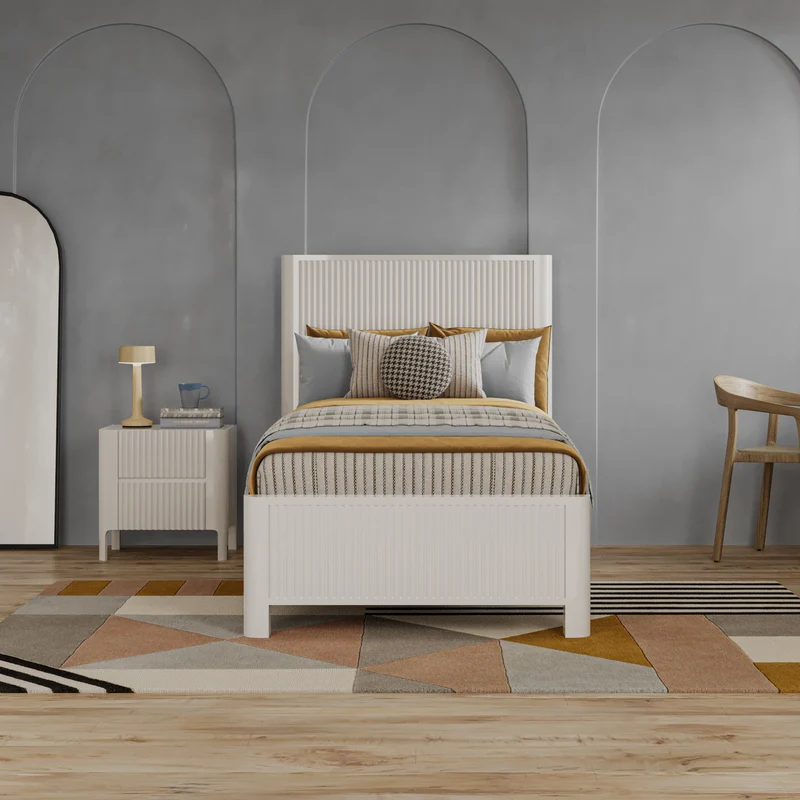 Portugal Kids Bed Frame - White