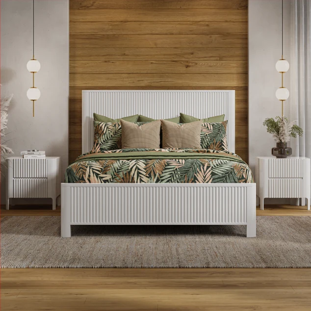 Portugal Bed Frame - White