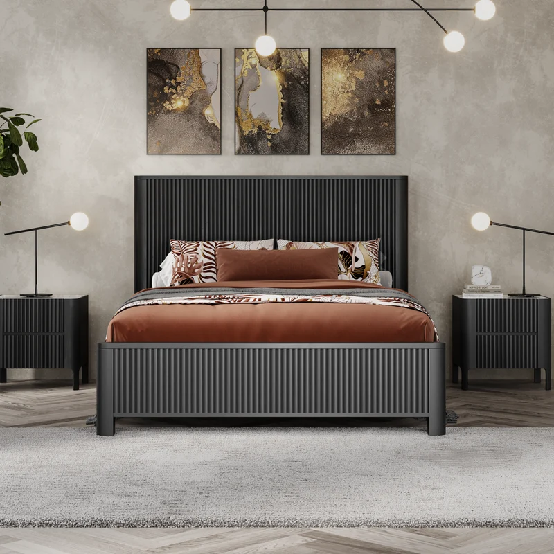 Portugal Bed Frame - Black