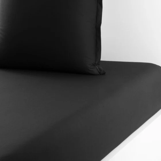 Drap housse Percale Noir