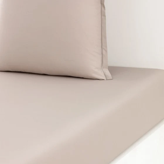 Drap housse Percale Sable