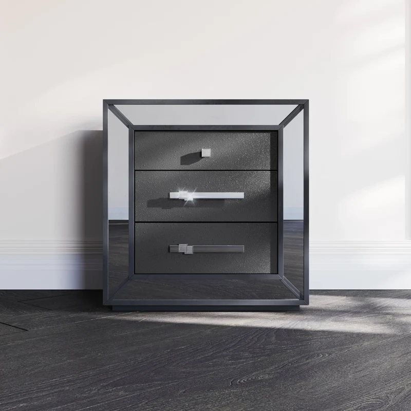 Amani Bedside Table - Black