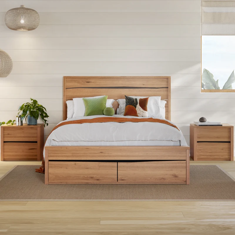 Memphis Bed Frame with Drawer storage