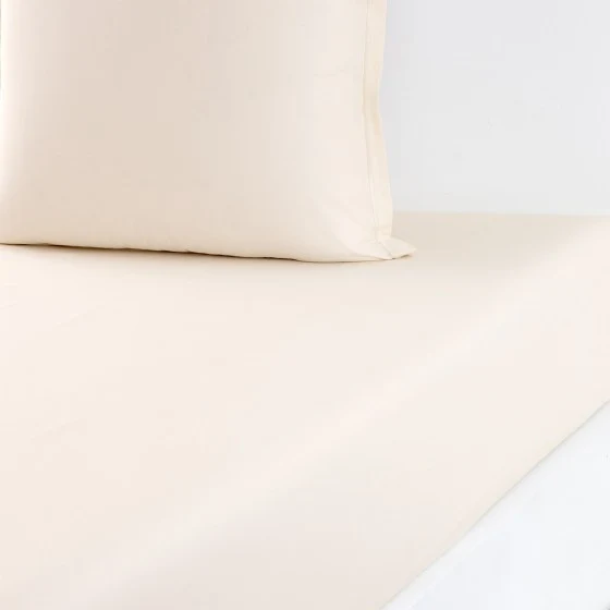 Drap housse Percale Crème