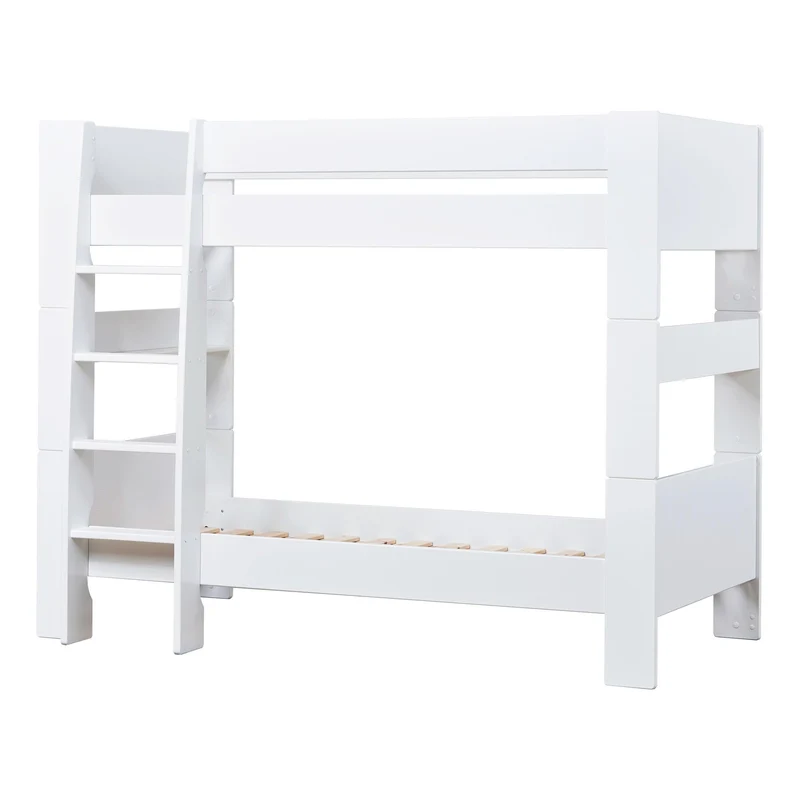 Hoppekids Pure Køjeseng 90x200 cm, Hvid