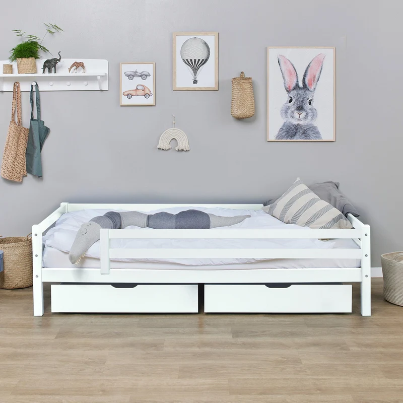 Hoppekids ECO Dream juniorseng 90x200 cm med skuffer & sengehest