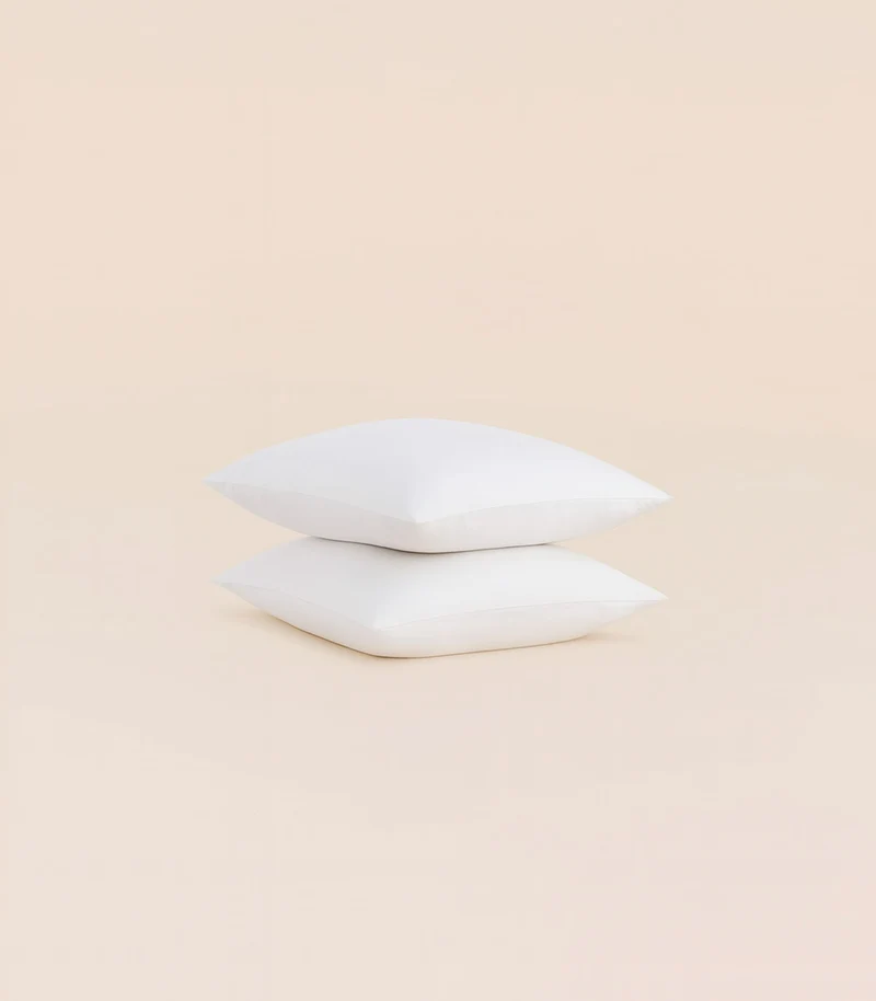 Taies d'oreiller en satin de coton - Blanc grand frais