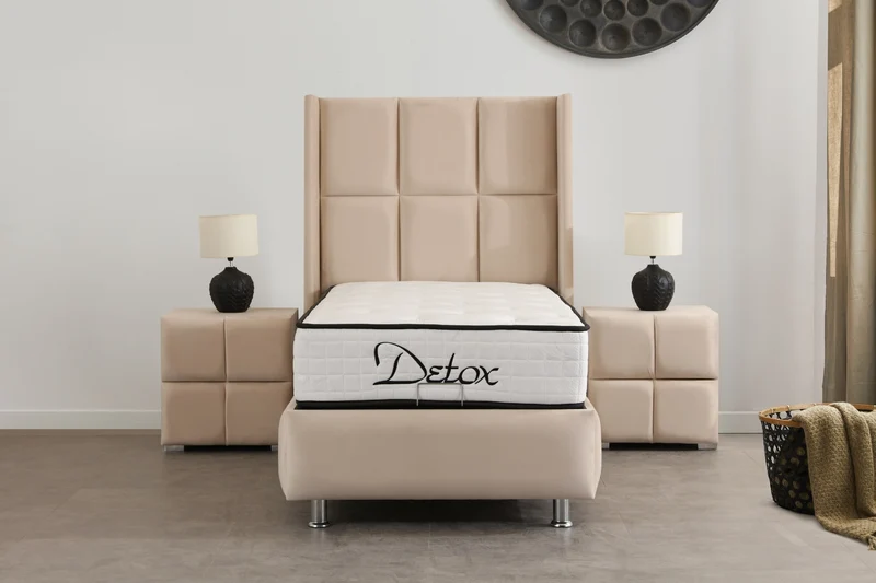 LIT COFFRE RIO 1 PLACE BEIGE