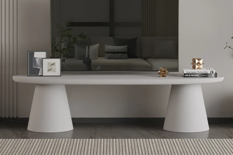 Meuble TV 'Tavira' 160 cm Ciment Ecru - 2190_3
