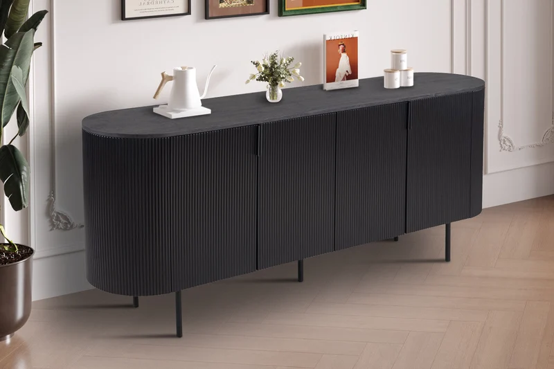 Bahut 'Lagos' 200 cm Décor Brun foncé - 2605