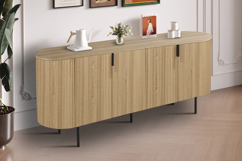 Bahut 'Lagos' 200 cm Décor Chêne Naturel - 2605_5