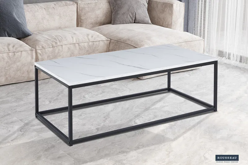 Table basse 'Dallas' Décor Marbre Blanc - 3075_4