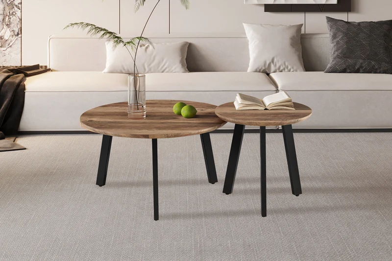 Set de 2 Table basses 'Aziz' Décor Mango - 3092_2