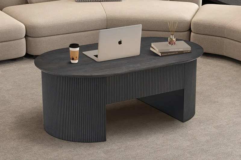 Table basse 'Lagos' 120 cm Plateau relevable Décor Brun foncé - 3117