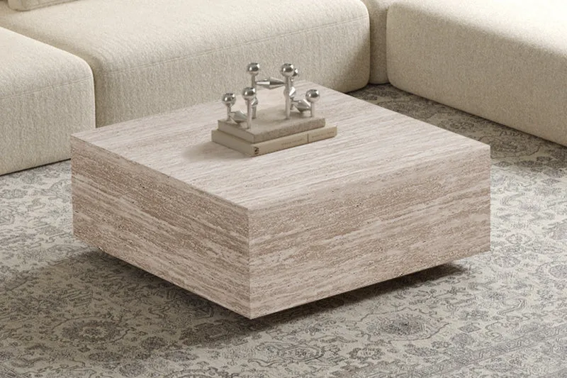 Table basses 'Jane' Décor Travertin Beige - 3155_3