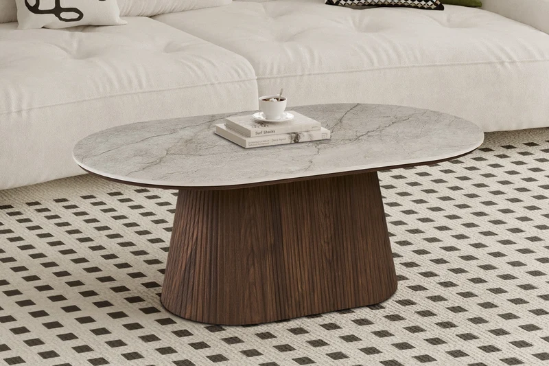 Table basse 'Vigo' 120 cm Décor Chêne Foncé Shakespear Beige - 3190_6