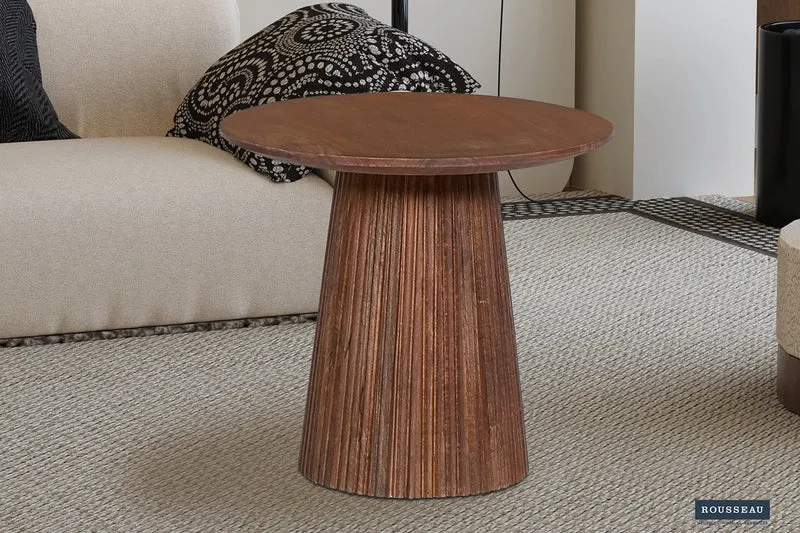 Table basse 'Miguel' 50 cm Bois de manguier Ronde Brun clair - 3311_1