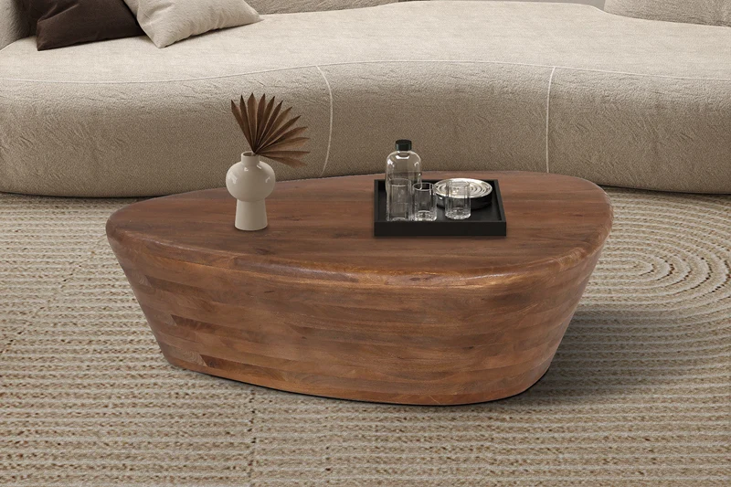 Table basse 'Evan' Bois de manguier Brun clair - 3322_1
