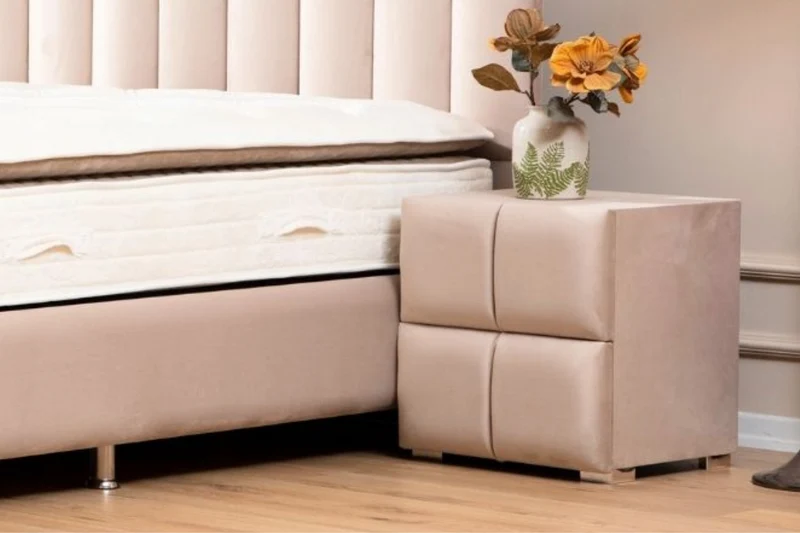 Chevet TOKYO Velours Beige