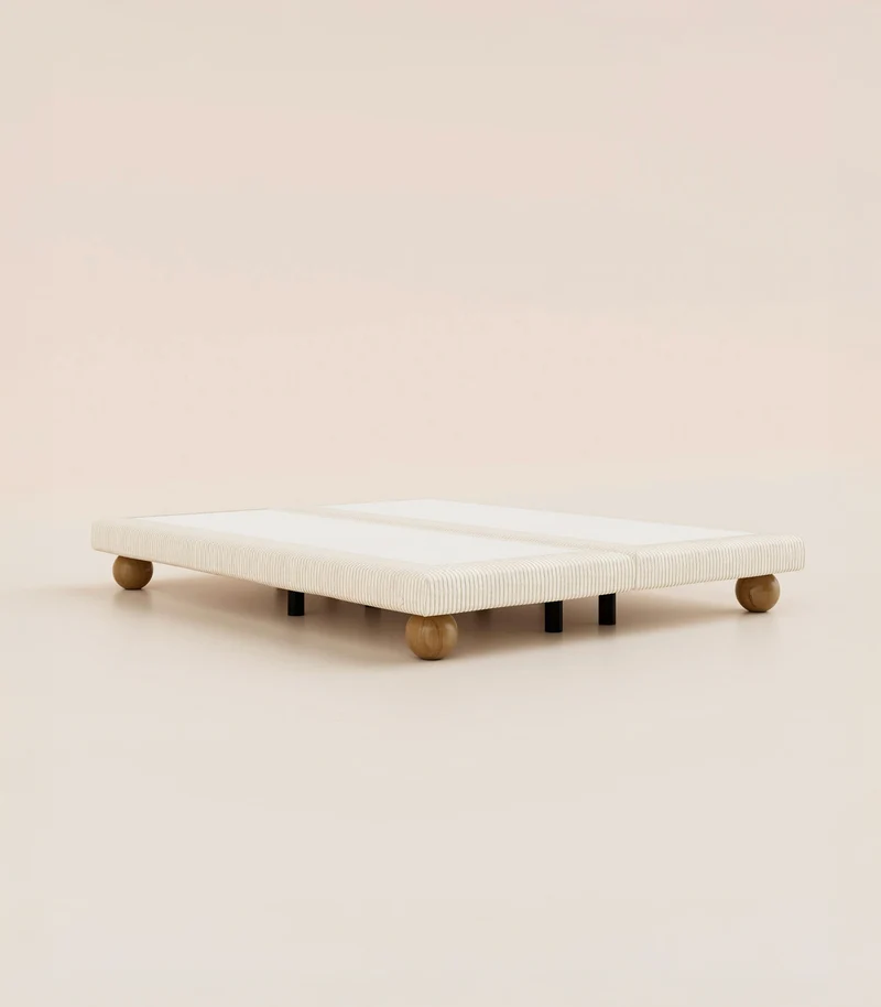 Sommier Grand Ours - Velours Sahara