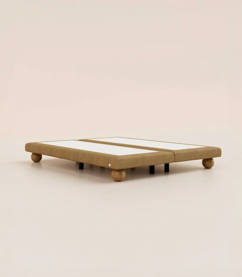 Sommier Grand Ours - Velours Havane