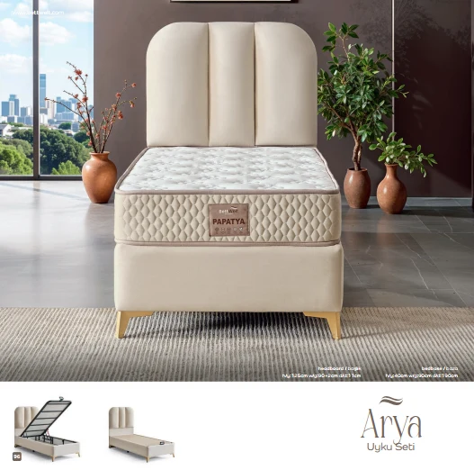 Lit Coffre + Matelas ARYA