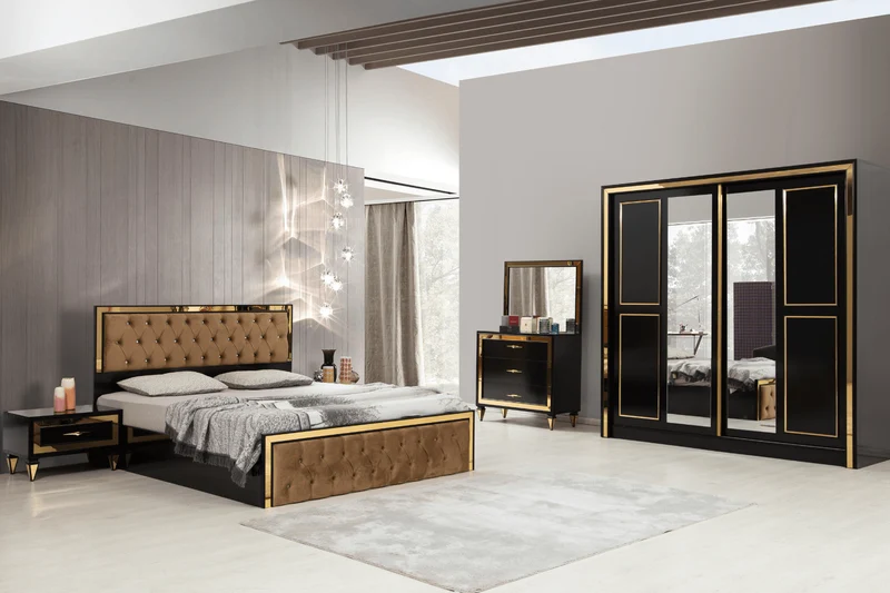 Chambre à coucher Princesse (noir)