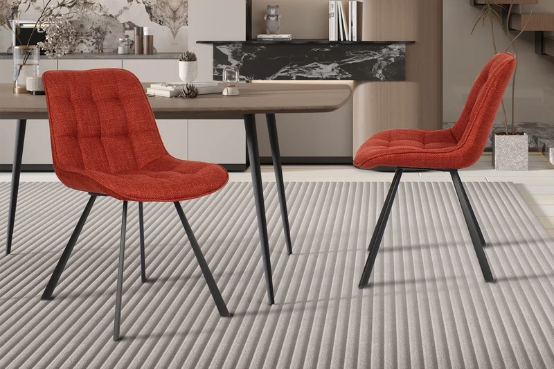 Chaise 'Ariba' Ote Tissu Montego 253 Rouge - 9020_5