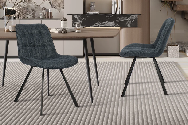 Chaise 'Ariba' Ote Tissu Montego 303 Bleu foncé - 9020_6