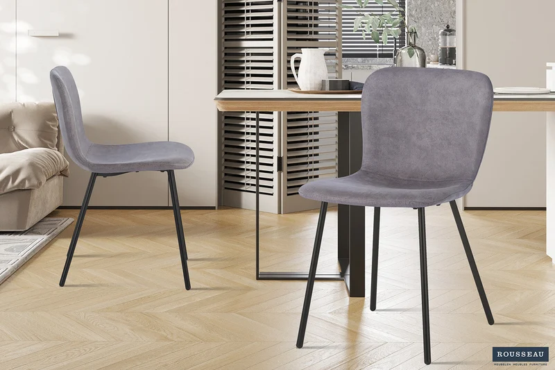 Chaise 'Susan' PU Taupe - 9025_3