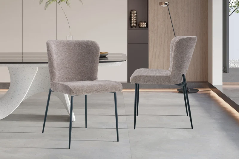 Chaise 'Lisa' Tissu Fabb Raven 30 Sand - 9035_12