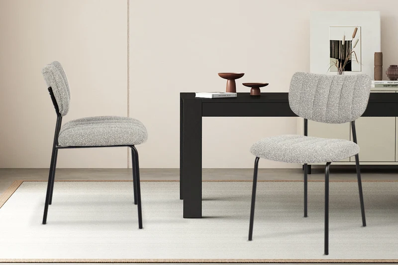 Chaise 'Antura' Tissu Ote Lisa 453 Gris clair - 9040_3