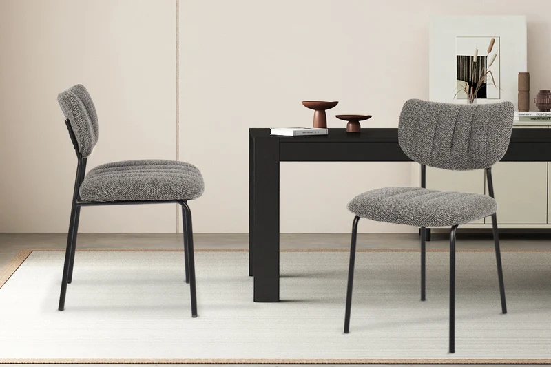Chaise 'Antura' Tissu Ote Lisa 456 Gris foncé - 9040_4