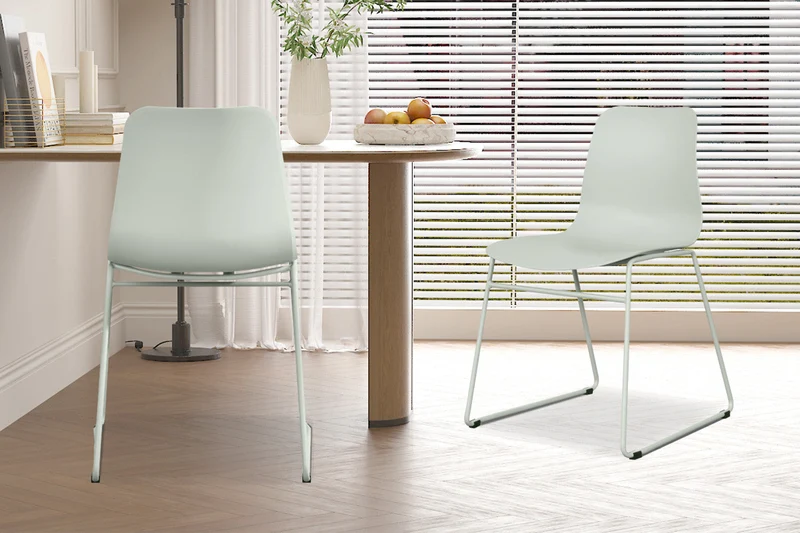 Chaise 'Marie' PP Gris-Vert - 9045_5