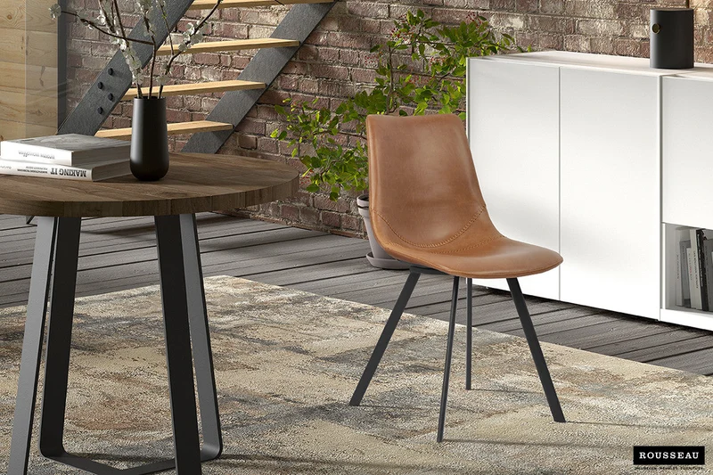 Chaise 'Oslo' PU Cognac - 9085_5