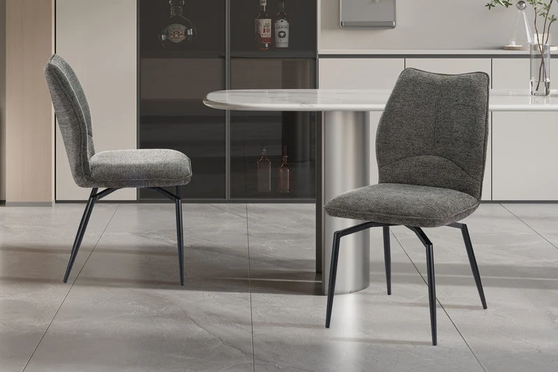 Chaise 'Lara' Pivotant à 0 Tissu Ote Sea 456 Gris - 9202_3