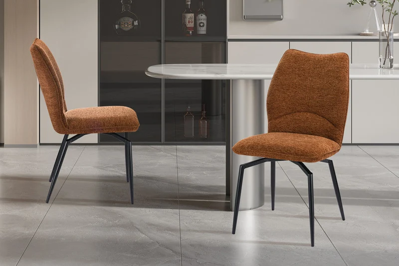 Chaise 'Lara' Pivotant à 0 Tissu Ote Sea 500 Rouille - 9202_5