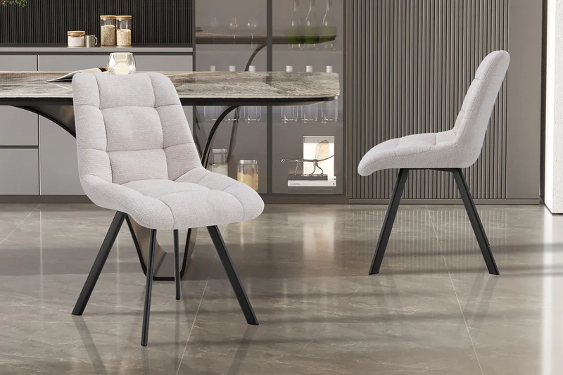 Chaise 'Lizzy' Tissu Ote Share 101 Beige - 9225_1