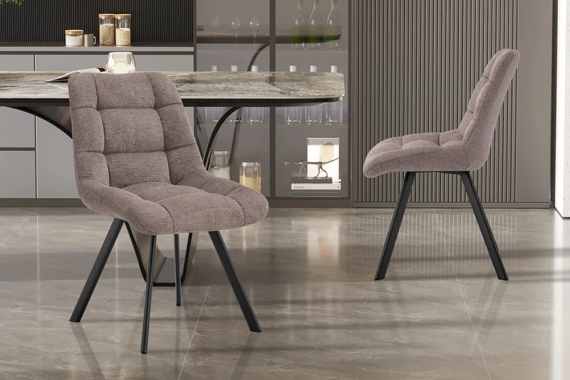 Chaise 'Lizzy' Tissu Ote Share 400 Poivre - 9225_2