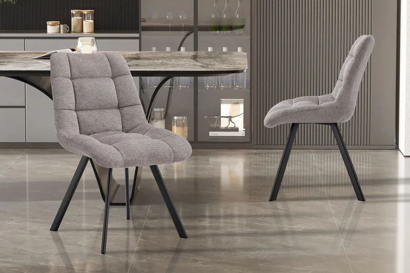 Chaise 'Lizzy' Tissu Ote Share 160 Gris clair - 9225_4