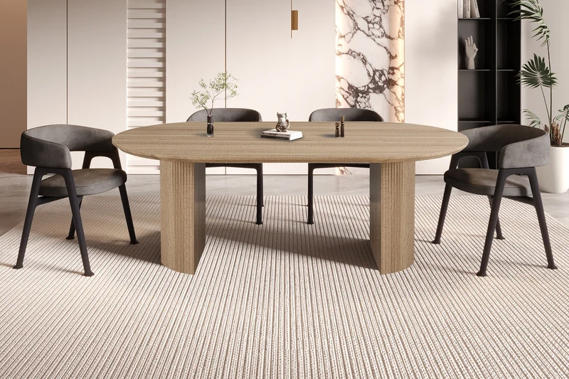 Table 'Lagos' 220 cm Ovale Décor Chêne Naturel - 51823_5