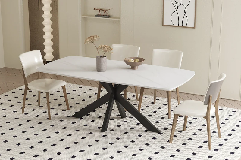 Table 'Apollo' 180 cm Ovale Danoise Pierre Blanc - 51928_1