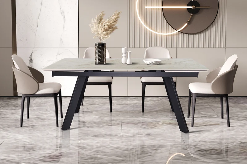 Table extensible 'Hera' 160-240 cm Rectangulaire Brillant Shakespear Beige - 51936_6