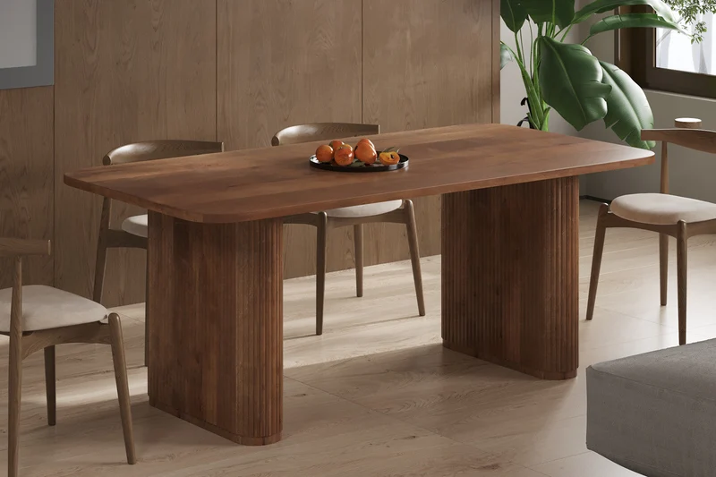 Table 'Jean' 200 cm Ovale Danoise Bois de manguier Brun clair - 52020_1